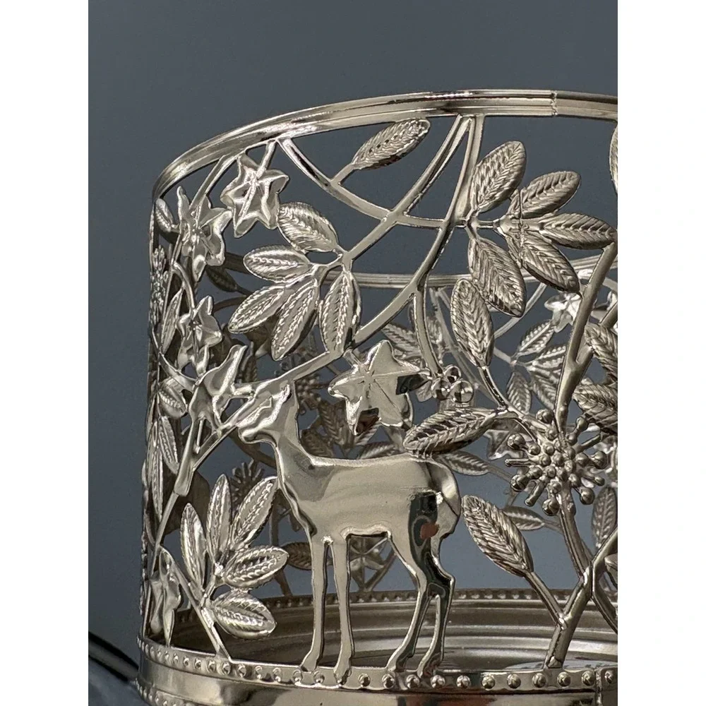 BBW candle & Holder White Barn Black Cherry Merlot‎ Wick Scented - Picture 12 of 15